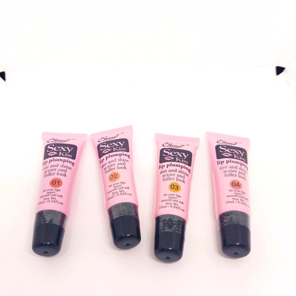SEXY KISS LIP PLUMPING GLOSS TINT AND SHINE 4 PIECES - Picture 2 of 3